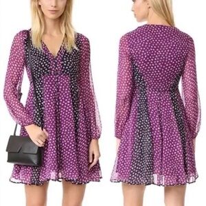 DVF Ivetta Silk‎ Chiffon Dress sz4